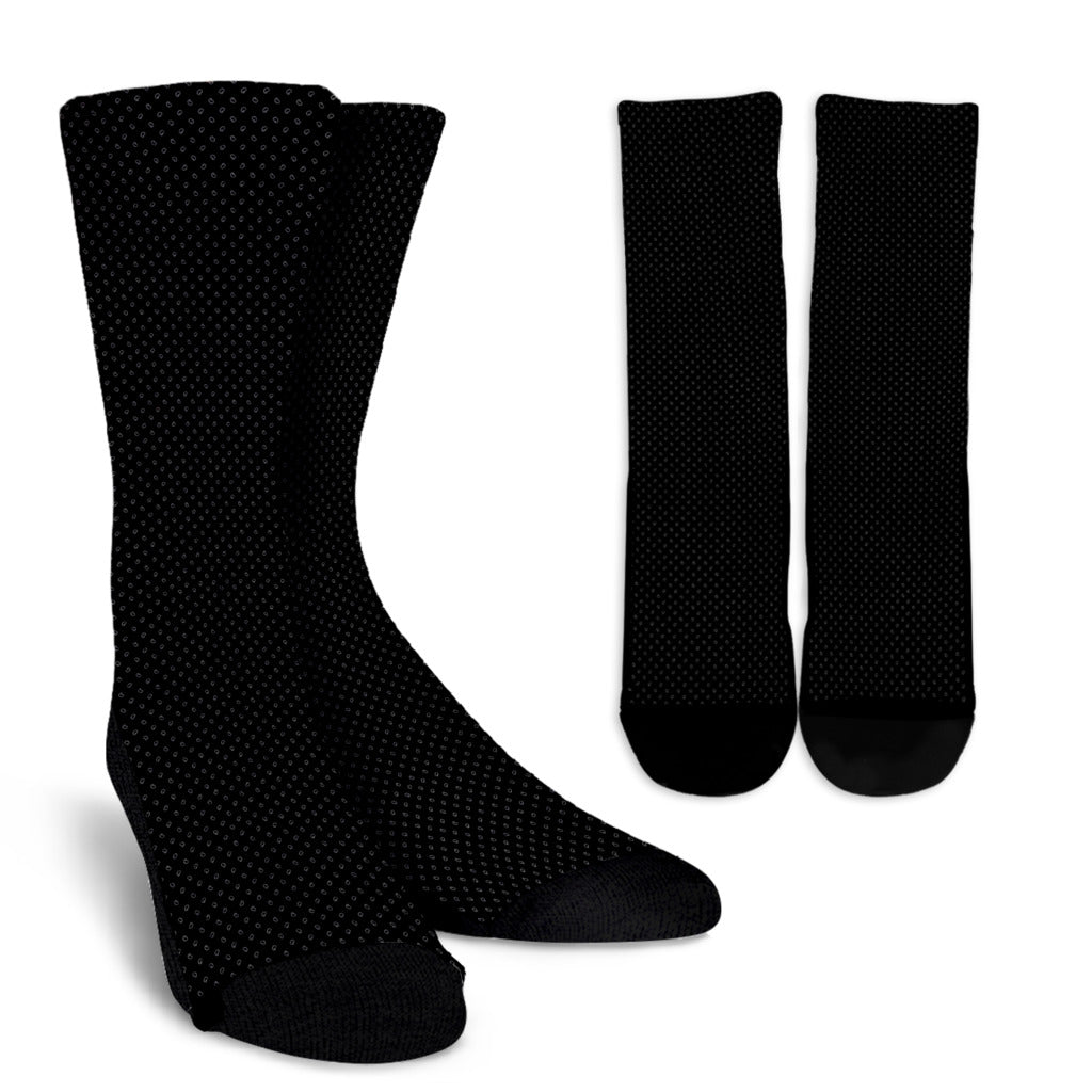 Socks - Tiny Paisley Dots on Black