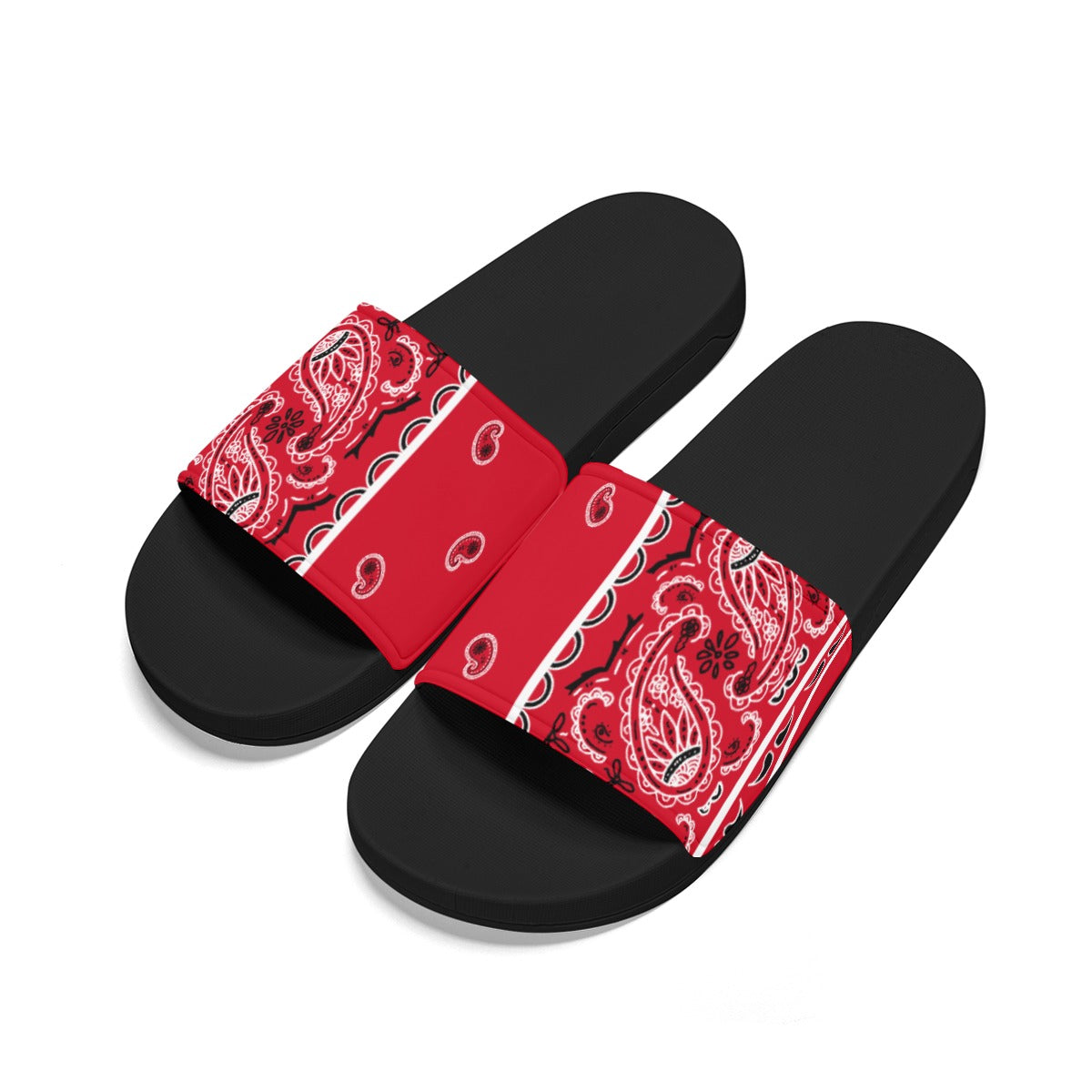Red OG Bandana Unisex Slides