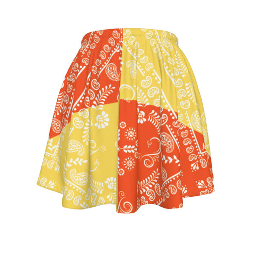 Orange and Yellow Skirt on a white background
