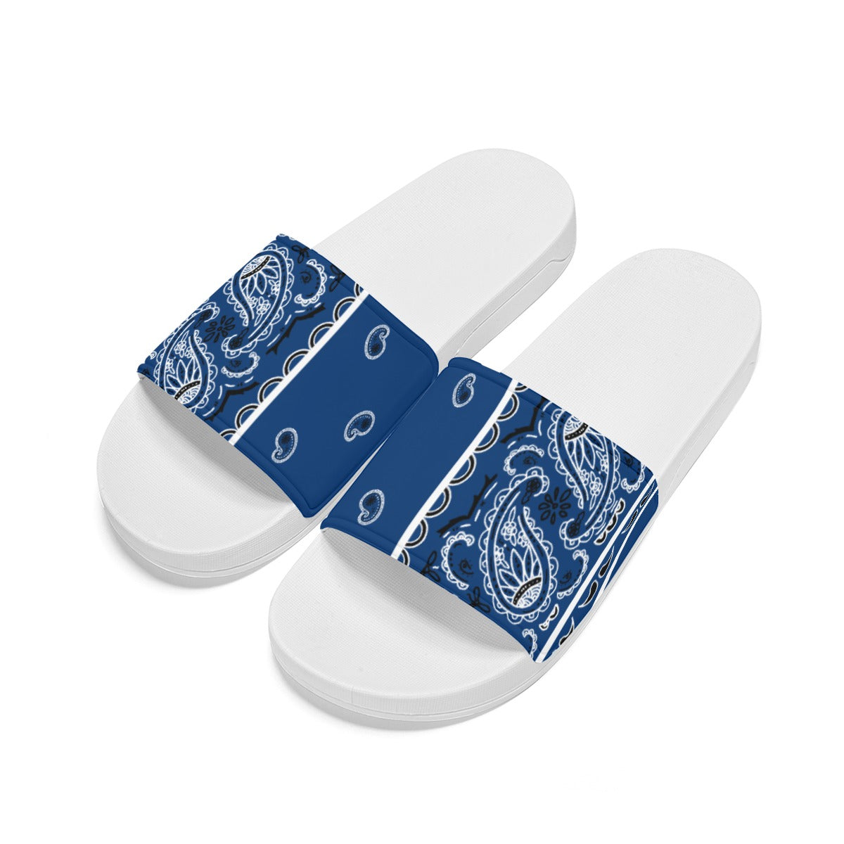 Navy OG Bandana Unisex Slides