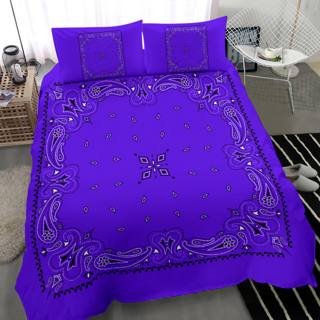 D3 Duvet Set - Traditional Violet Bandana w Shams