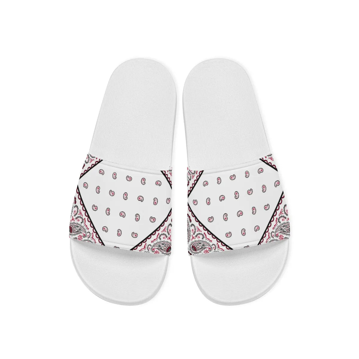 White Diamond OG Bandana Slides