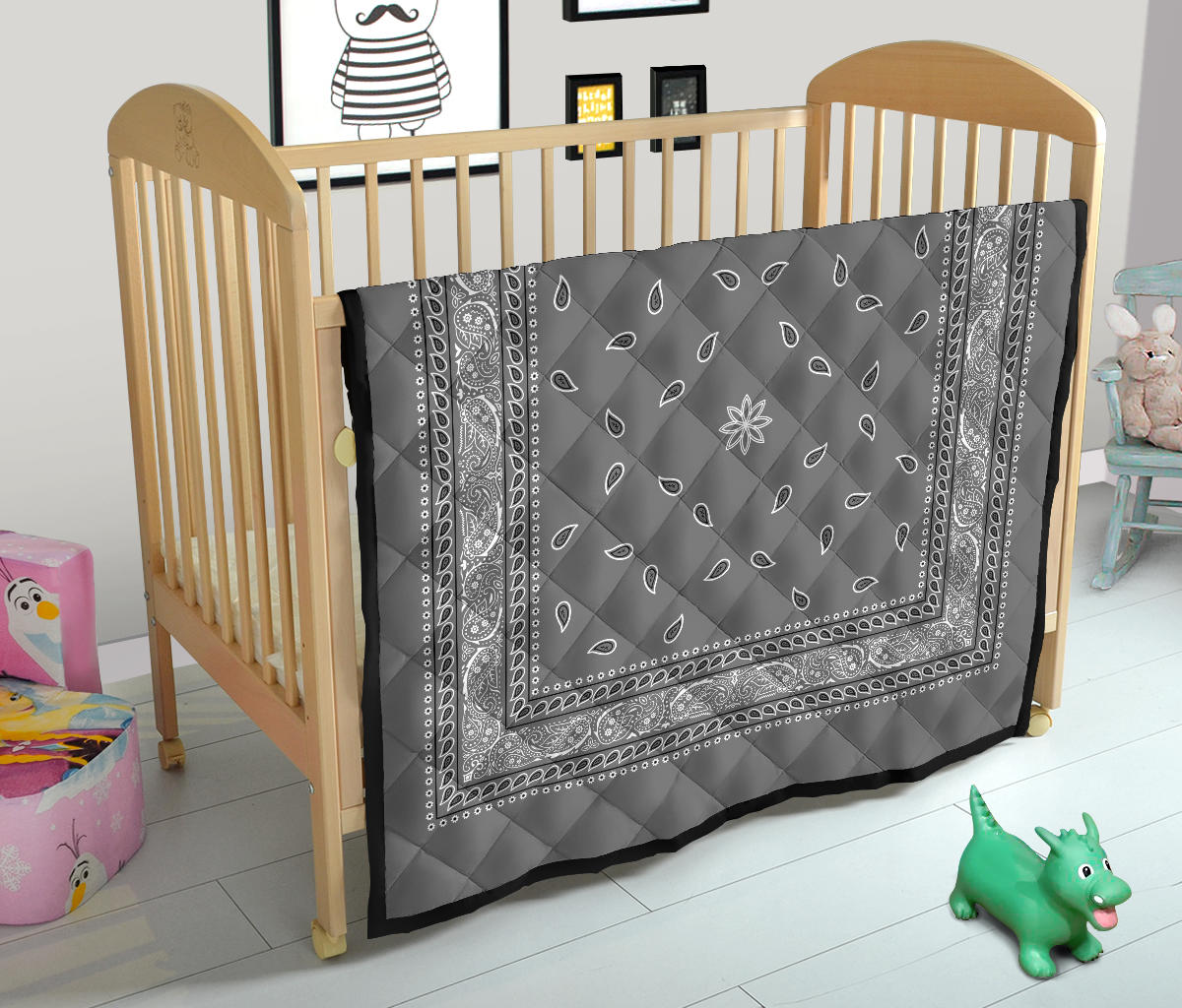 Quilt 4 Gray Bandana Quilt