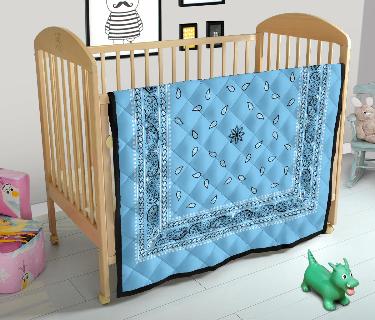 Quilt 4 - Lt Blue Bandana Quilt