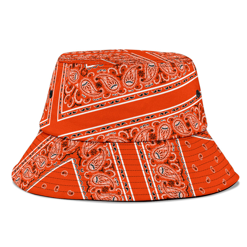 Perfect Orange Bandana Bucket Hat
