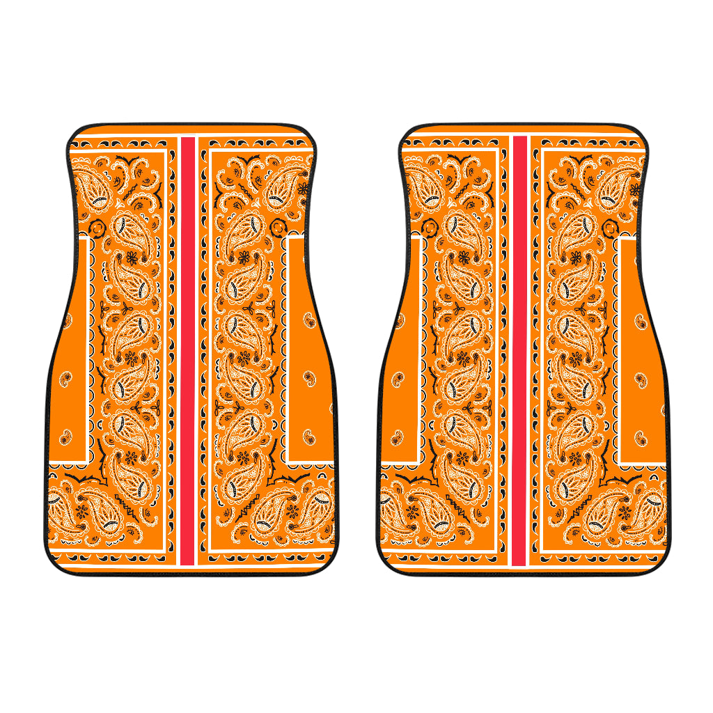 Dual Orange OG Bandana Redline Car Mats