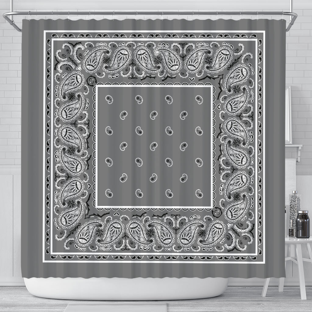 Shower Curtain - Classic Gray Original Bandana