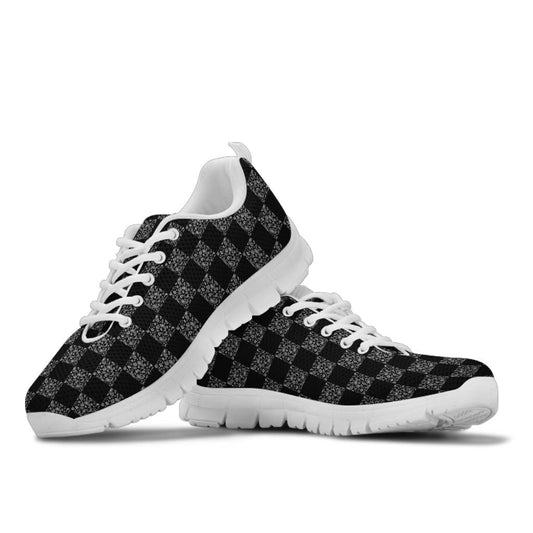 Low Top Sneaker - Black CheckerBoard