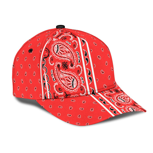 Classic Cap - Red Bandana Style V2