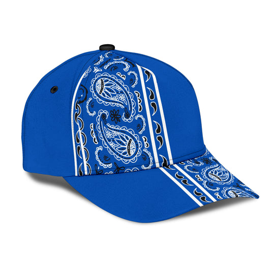 Classic Cap - Blue Bandana Style