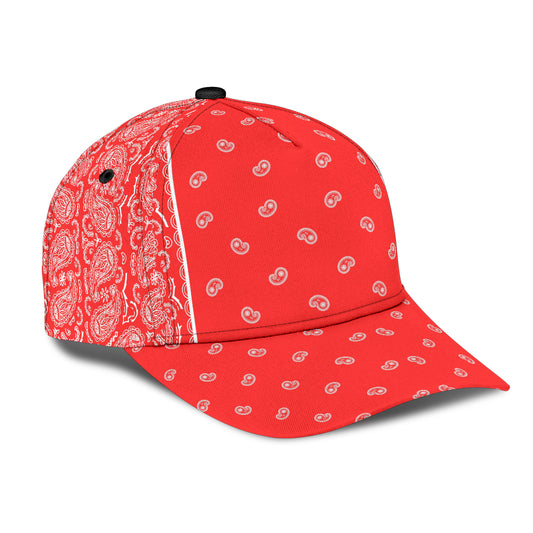 Classic Cap - White on Red Bandana Inline