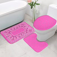 Bathroom Set - Bright Pink Bandana 3 Pieces
