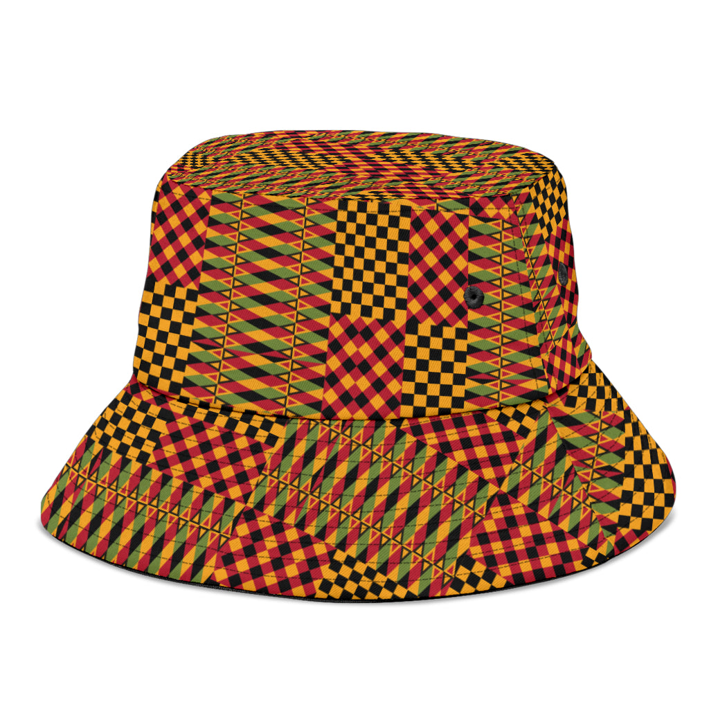 Kente Cloth Style Bucket Hat