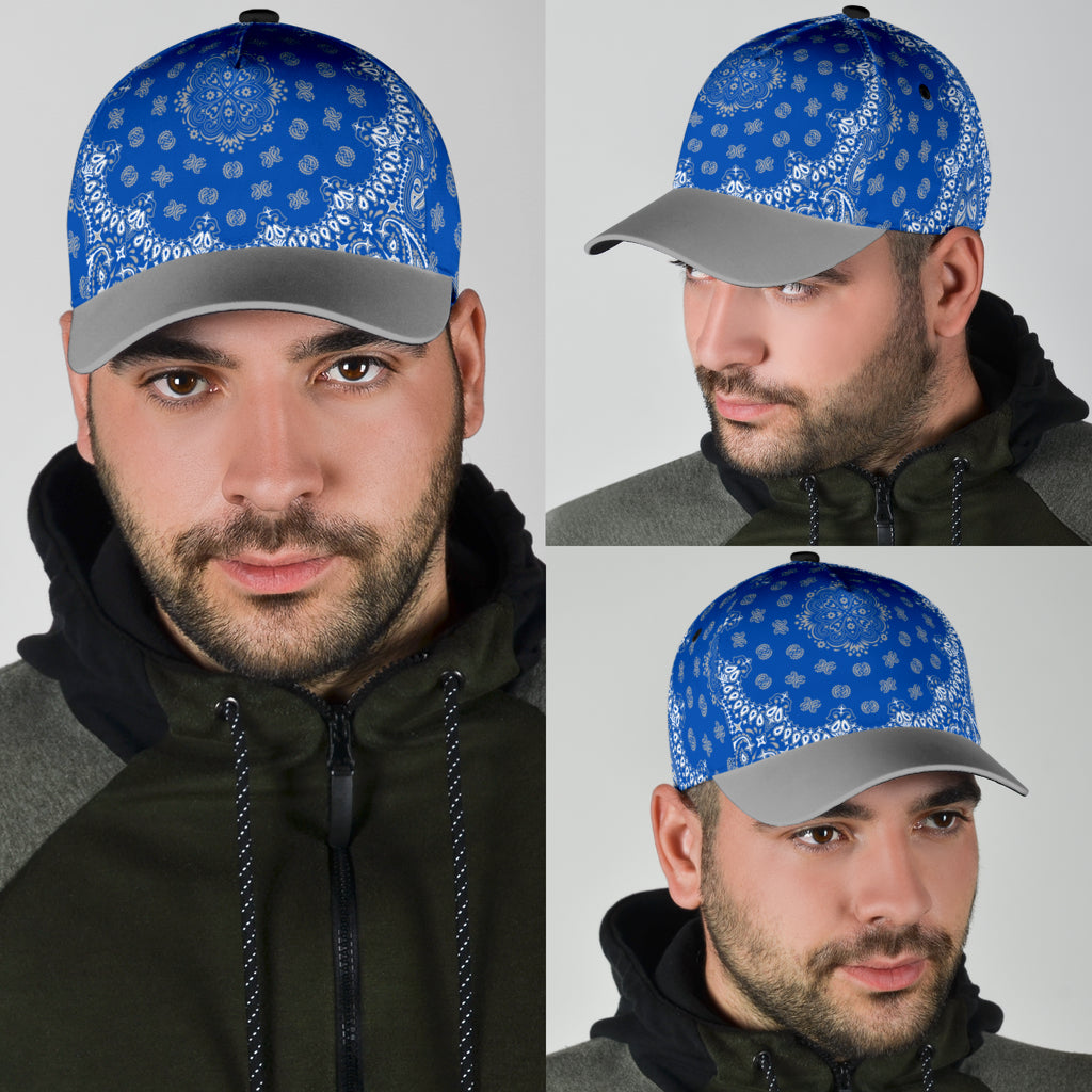 Classic Cap 2 - Gray on Blue Gray Bill