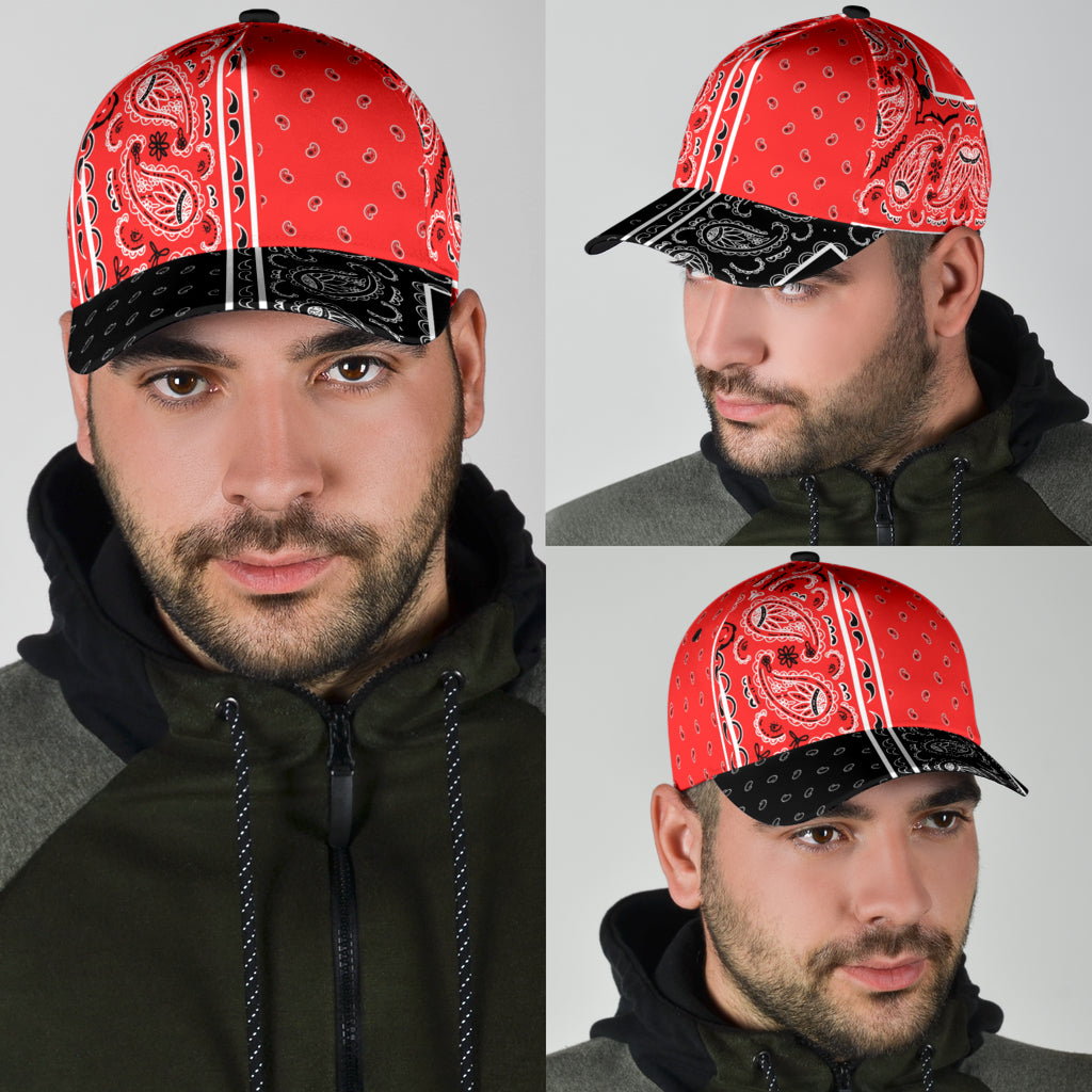 Classic Cap - Red Bandana Style V3