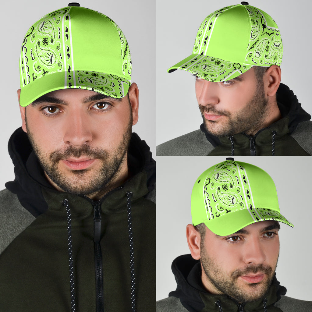 Classic Cap - Lime Bandana Style