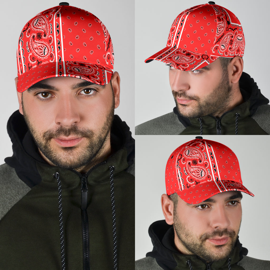 Classic Cap - Red Bandana Style V2