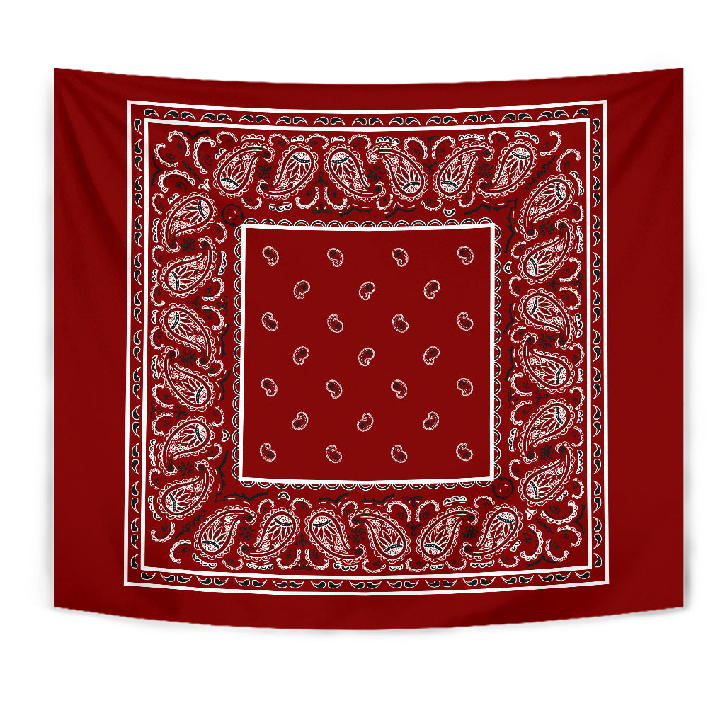Maroon Bandana Tapestry