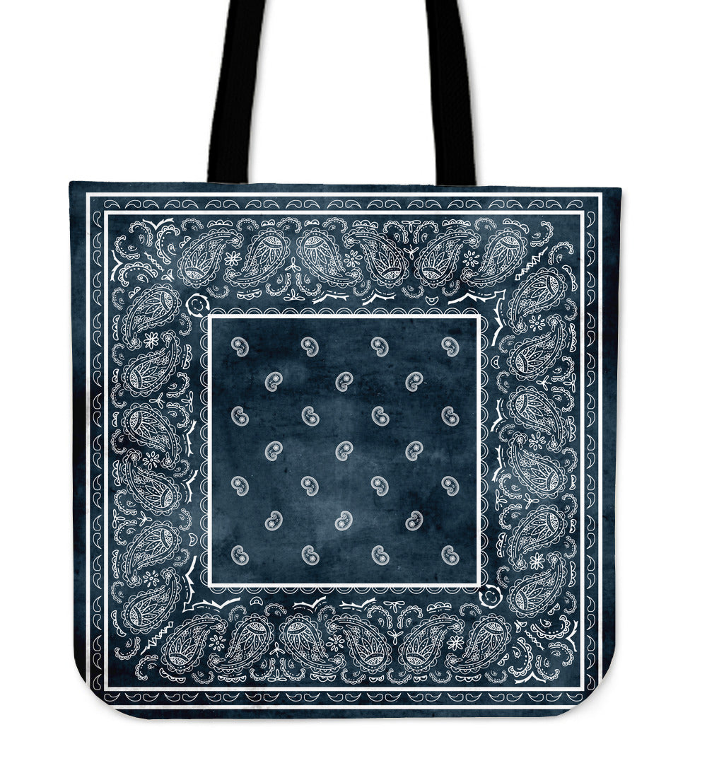 denim blue bandana totes