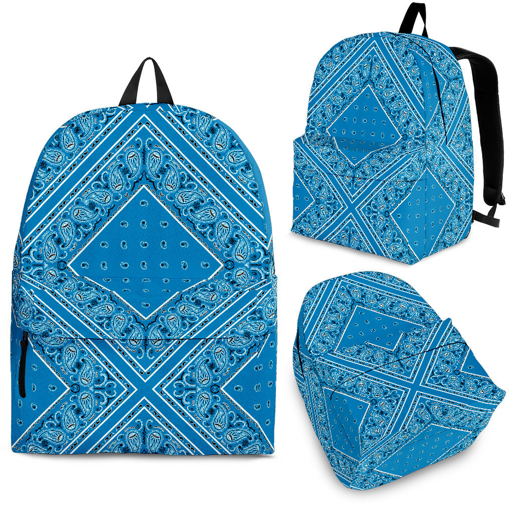 Sky Blue Bandana Backpacks