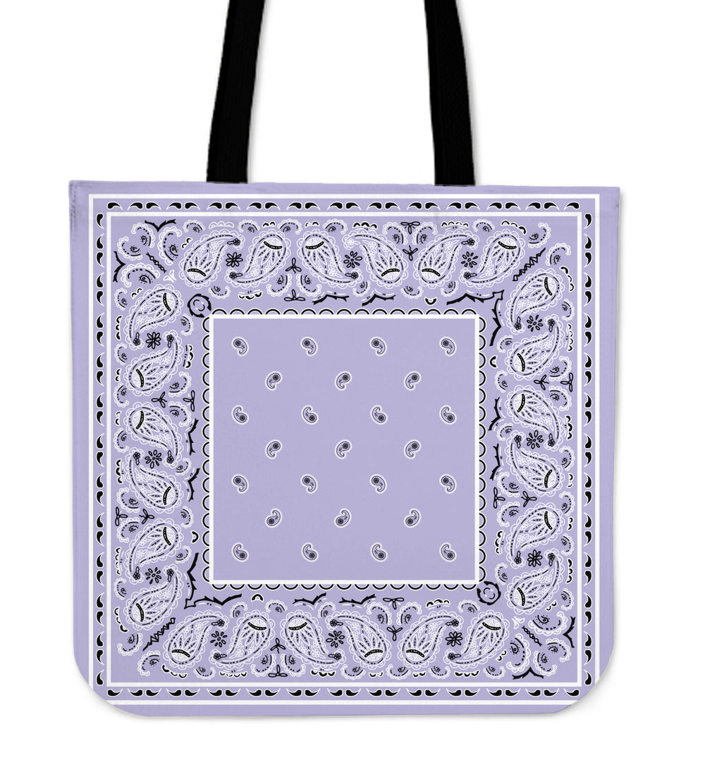 lavender purple bandana totes