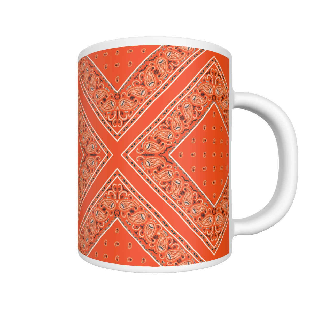 CM - Perfect Orange Diamond Bandana Coffee Mug