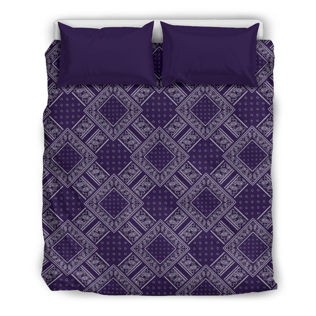 Royal Purple Bandanas DB Duvet Cover Set