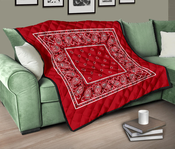 Red discount bandana blanket