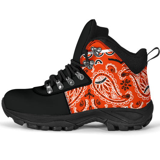 Perfect Orange Bandana Alpine Boots