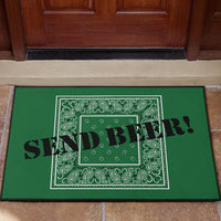 funny send beer welcome mat