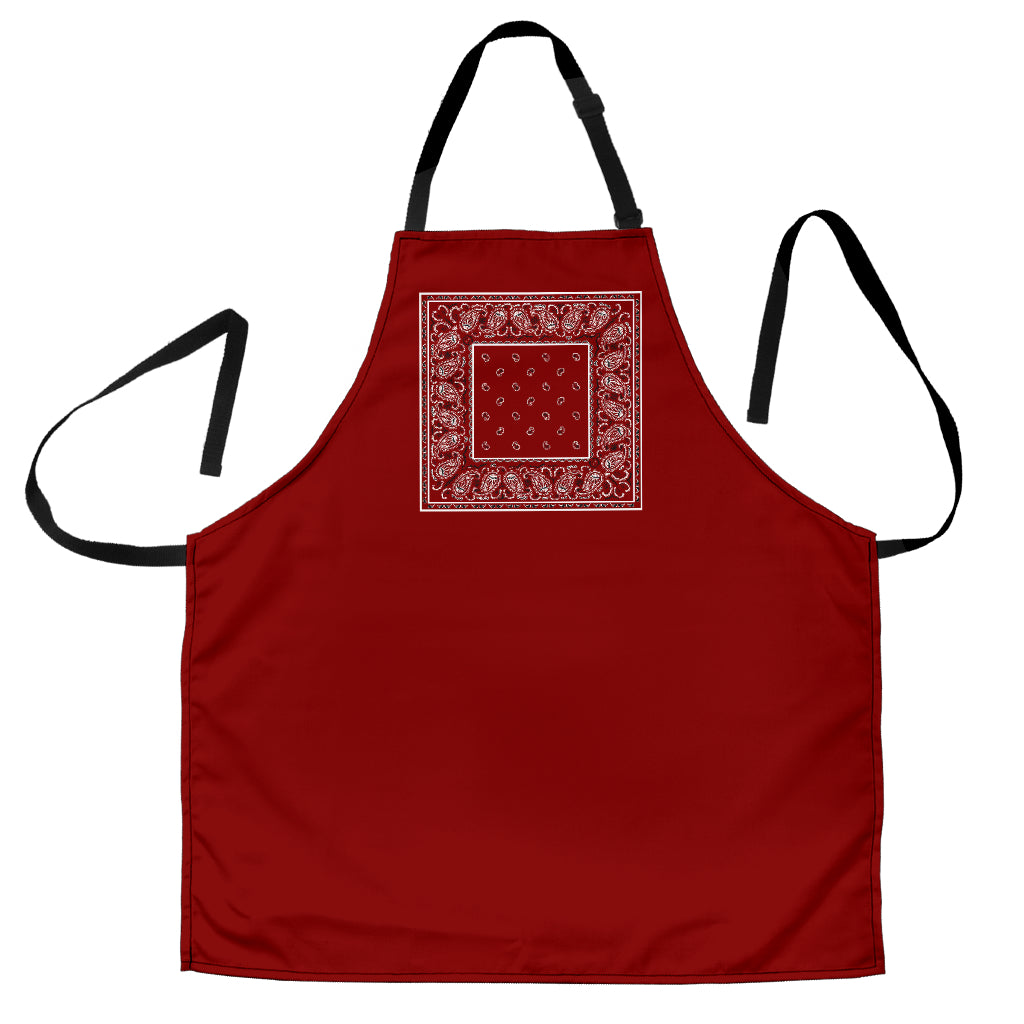Maroon Red Bandana Aprons