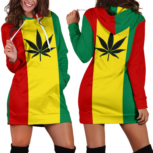 Boho 420 Hoodie Dress Front