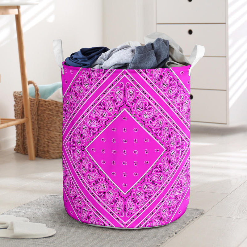 Laundry Hamper -  Abruptly Pink Original Bandana