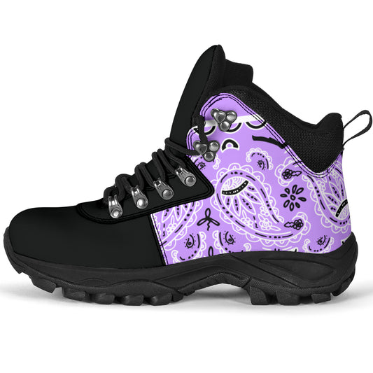 Light Lilac Bandana Alpine Boots