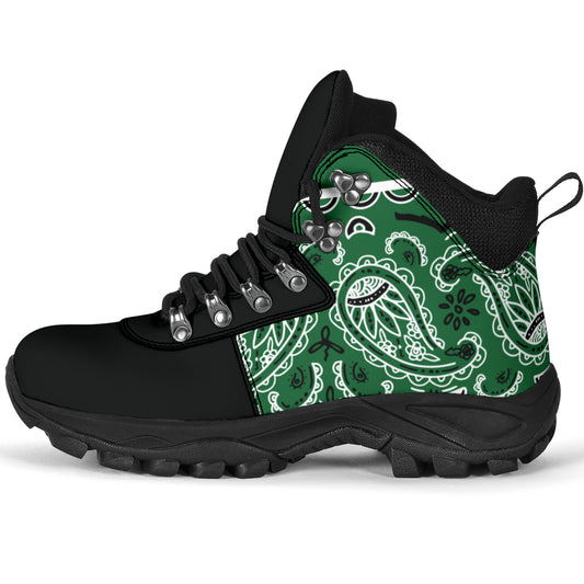 Classic Green Bandana Alpine Boots