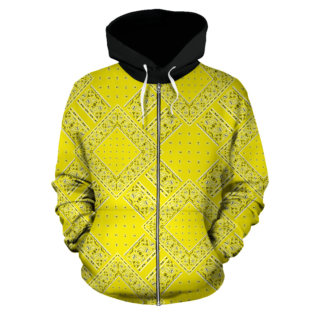 yellow and black hoodie