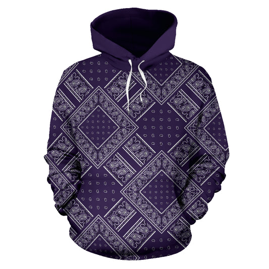 Royal Purple Bandanas DB Pullover Hoodie