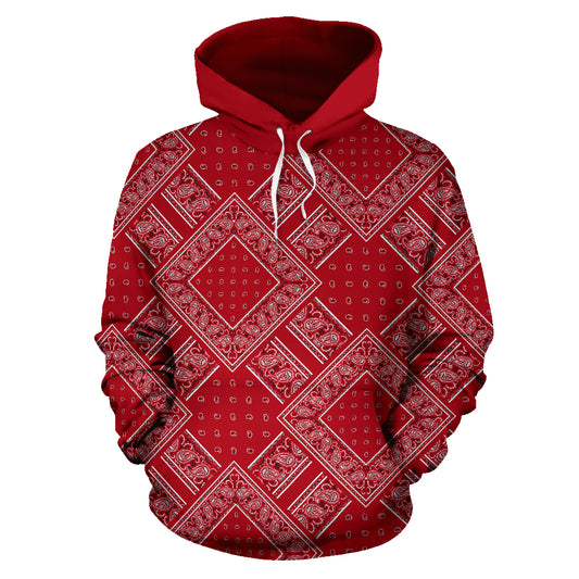 red bandana handkerchief hoodie shirt