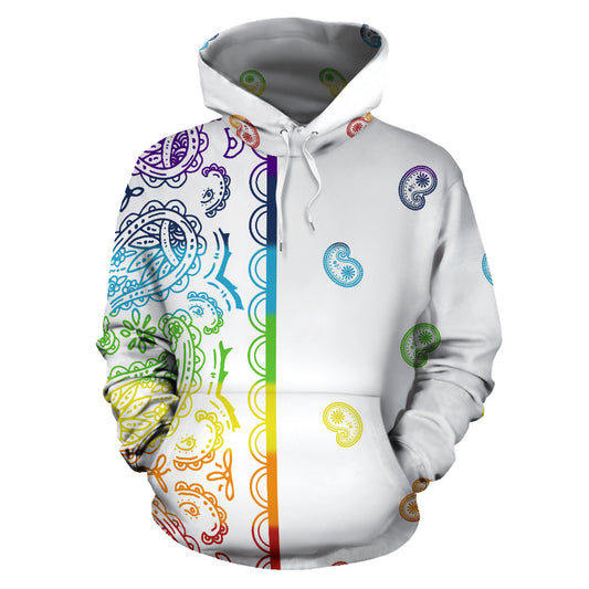 rainbow bandana hoodie