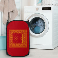 Laundry Basket - OG Red and Gold Bandana