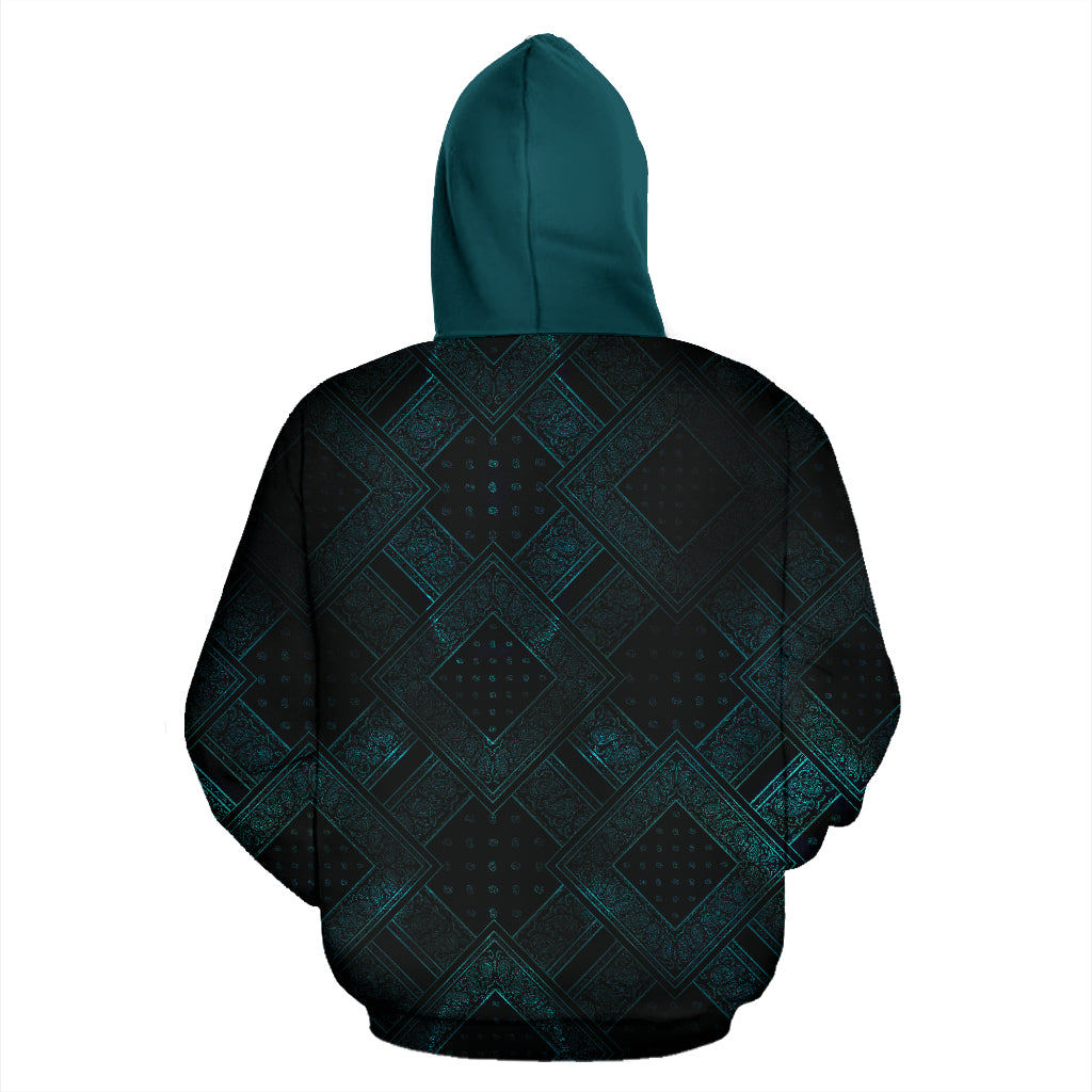 Electric Blues Bandanas DB Zip Hoodie