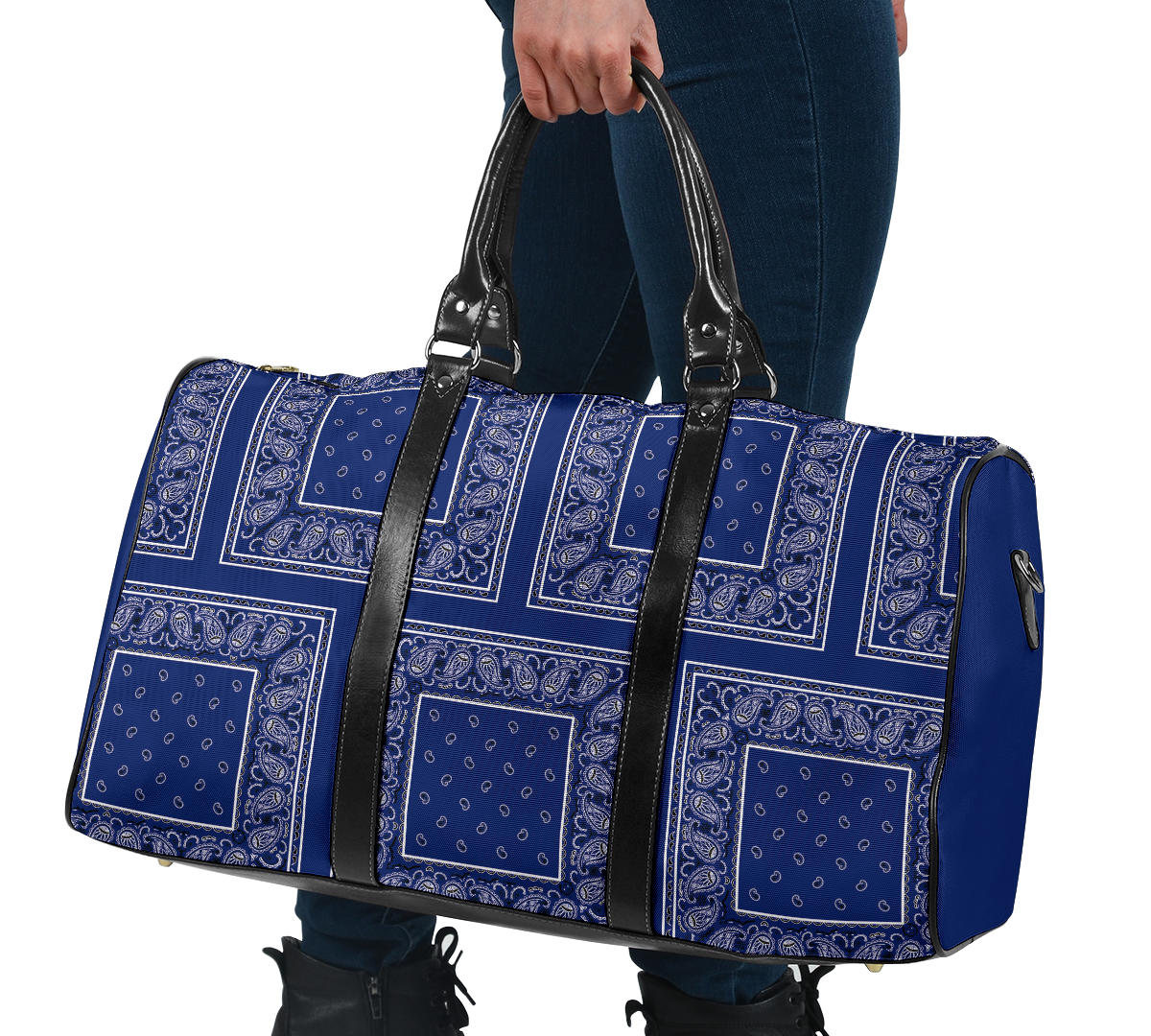 Blue Bandana Travel Bag