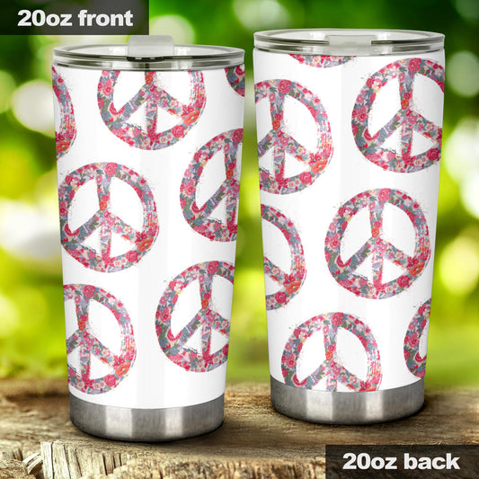 retro hippie drinkware tumbler