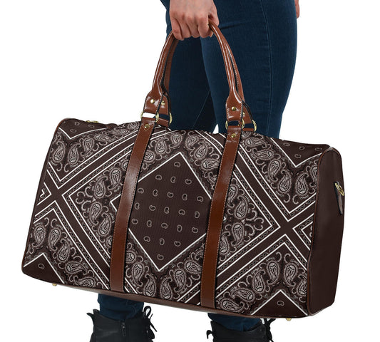 brown bandana carry on bag