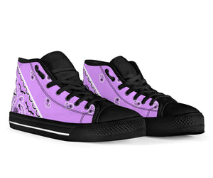 Lilac Bandana High Top Sneakers