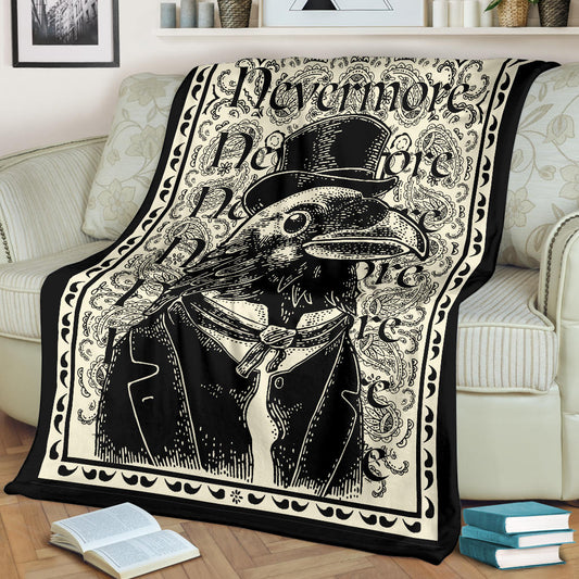 The Dapper Raven Fleece Throw