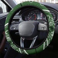 Classic Green Bandana Steering Wheel Covers - 2 Styles