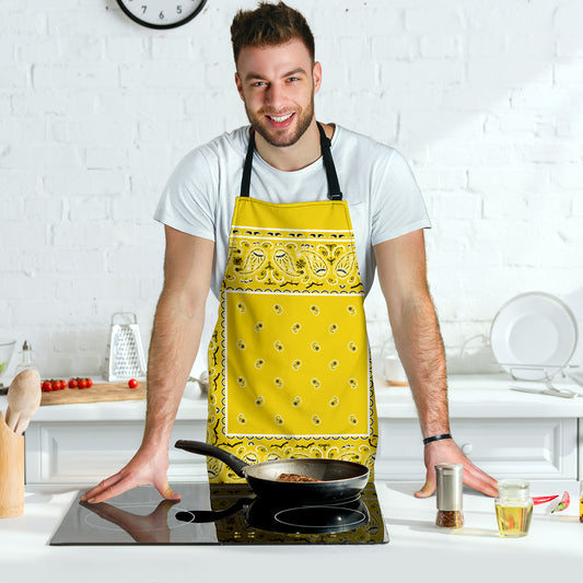 Yellow Big Bandana Aprons