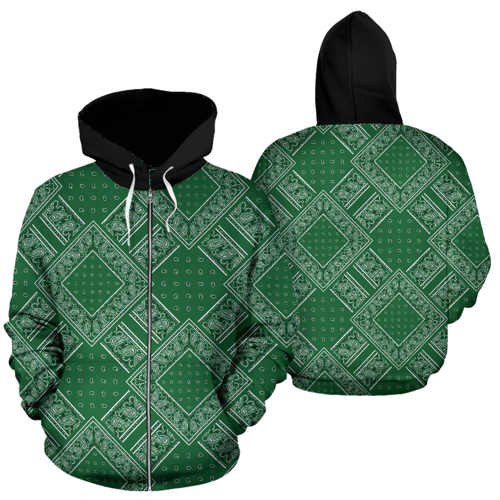 Green bandana blacktop hoodie
