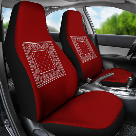 maroon bucket seat covers